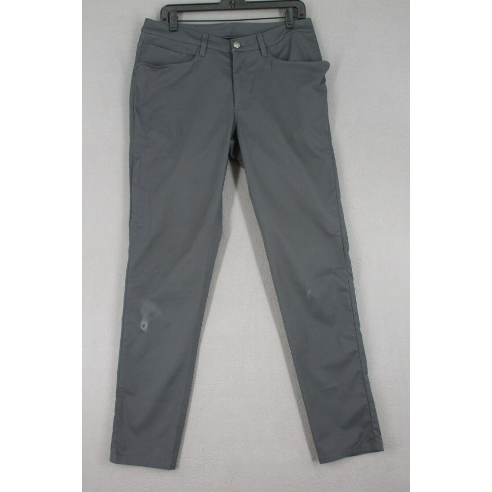 Lululemon Men's Size 31x31.5 Grey Slim Fit Stretch Pants Defect